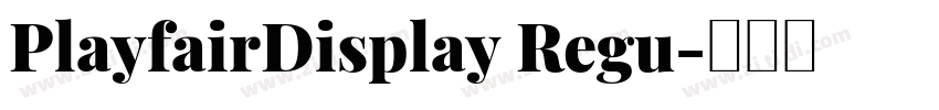 PlayfairDisplay Regu字体转换